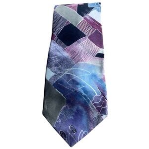 LONDON FOG Blue Geometric Tie